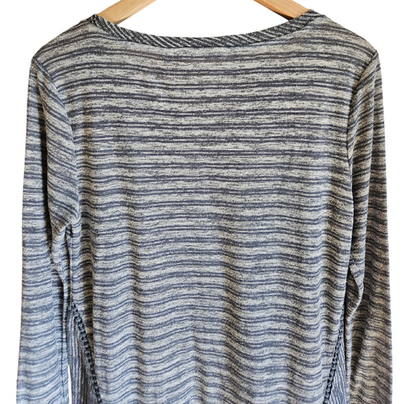 Soft Surroundings Women's Shirt Striped Scoop Neck Blue Size Small - Picture 7 of 8
